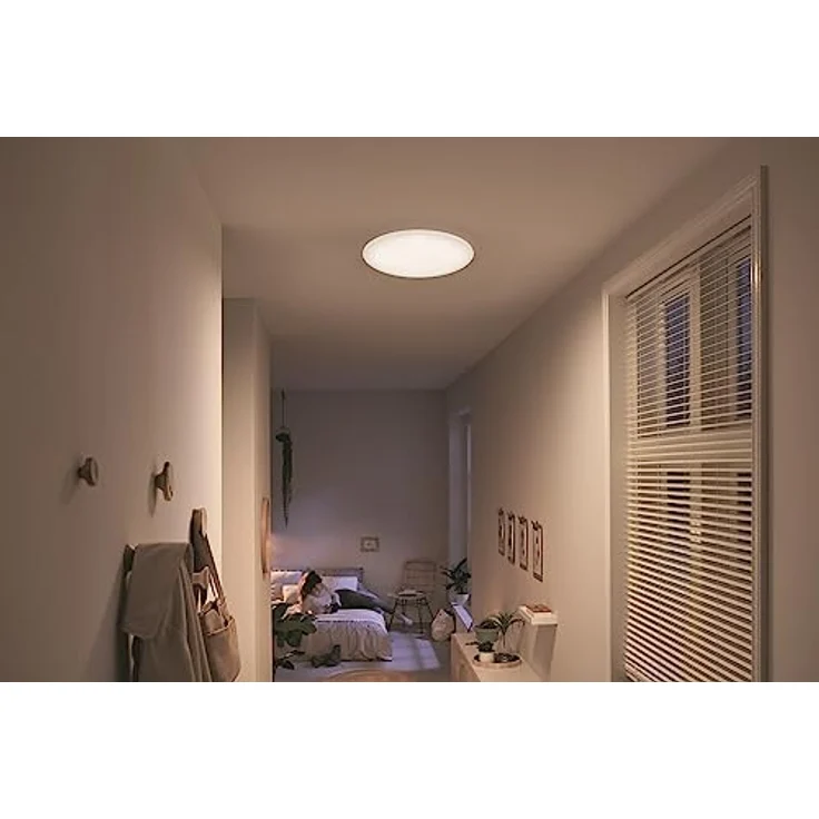 PHILIPS Moire Wand- und Deckenleuchte, 17W, warmweiß, weiß – Bild 4