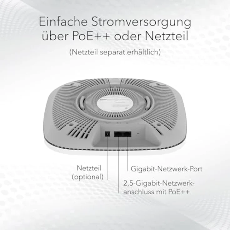 Netgear INSIGHT MANAGED WIFI 6E AXE7800 TRI-BAND ACCESS POINT WAX638E, 4800 Mbit/s, hochleistungsfähige WiFi 6E-Konnektivität für Wohn- und Geschäftsräume – Bild 4
