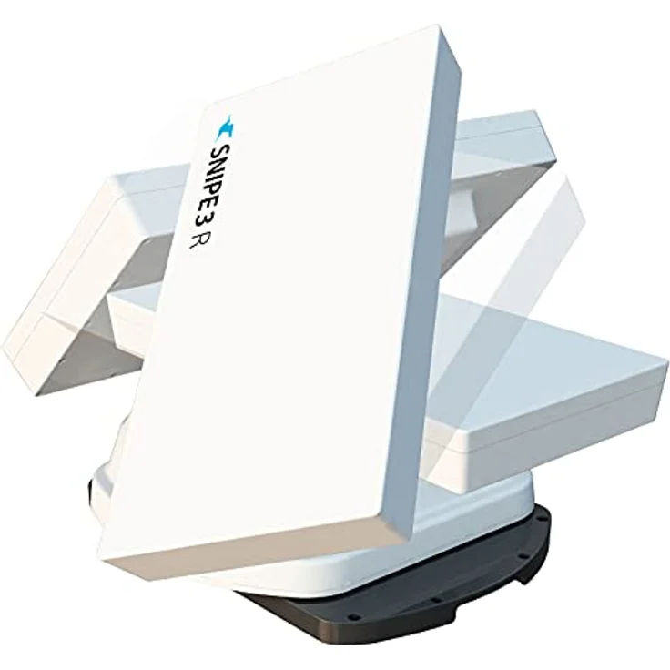 Selfsat Snipe 3 R Single, Vollautomatische Satellitenantenne mit Fernbedienung, 10 vorprogrammierte Satelliten, Wasserdicht, Weiß – Bild 9