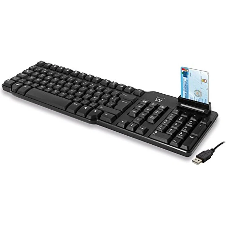 Ewent EW3251 USB-Tastatur, Englisch, Italienisch, Schwarz – Tastaturen (Standard, kabelgebunden, USB, mechanische Tastatur, Schwarz) – Bild 1