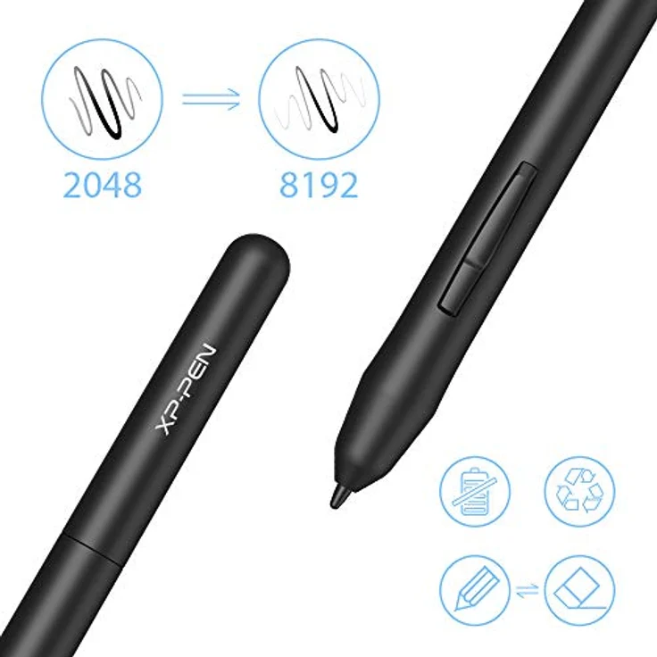XP-PEN Star 03 V2 Grafiktablett, 10''x6 Zeichentablett mit 8192 Druckstufen und 266 RPS für PC (Win/Mac/Chrome OS) – Bild 4