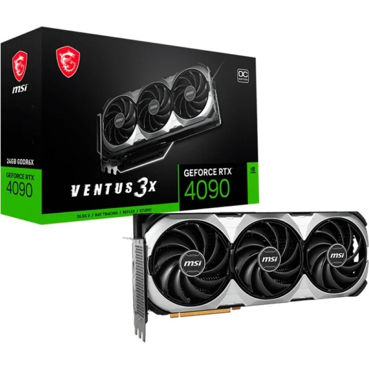 MSI GeForce RTX 4090 Ventus 3X E 24GB GDDR6X HDMI DisplayPort Grafikkarte (24 GB) – Bild 1