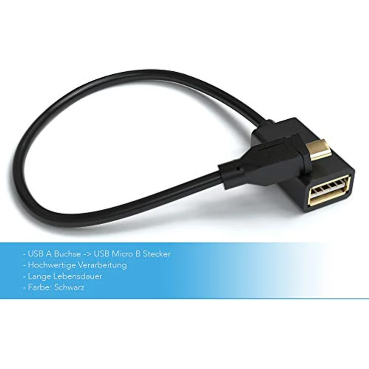 JAMEGA Micro USB auf USB OTG Adapter, kompatibel mit Samsung, Google, Huawei, Sony Xperia, für HDDs und USB-Sticks, schnelle Datenübertragung – Bild 3