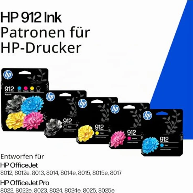 HP 912 (3YL80AE) schwarz Druckerpatrone, Originalpatrone mit bis zu 250 Seiten Druckkapazität und Instant Ink Unterstützung – Bild 2