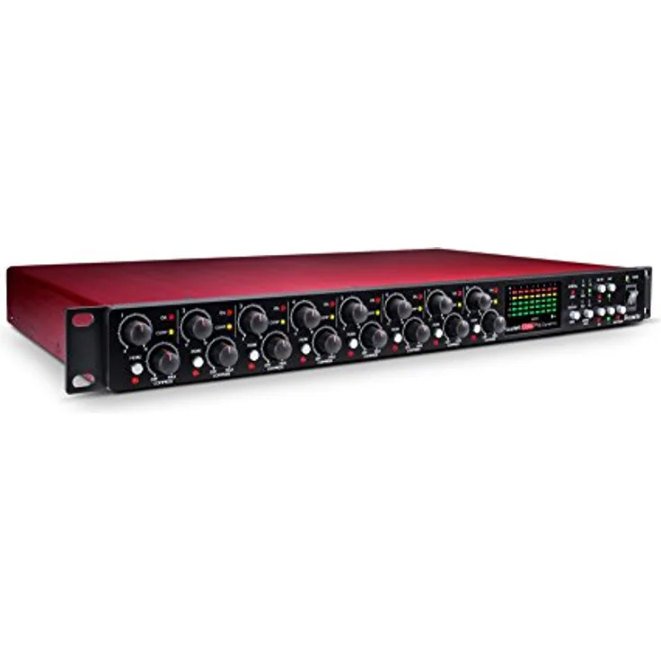 Focusrite Scarlett OctoPre Dynamic für die Aufnahme, Produktion und den Live-Einsatz — Achtkanal-Mikrofonvorverstärker mit AD/DA-Wandlung und analoger Kompression