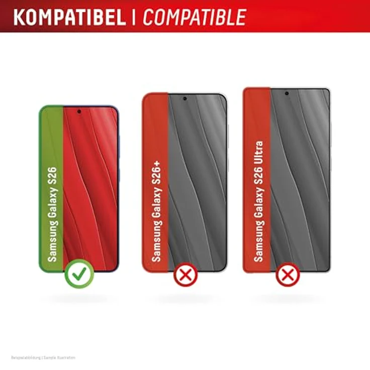 Displex Smart Glass (9H) für Samsung Galaxy S26, unzerbrechlich, ultra-dünn, blasenfreie Applikation, Anti-Fingerprint-Coating – Bild 3