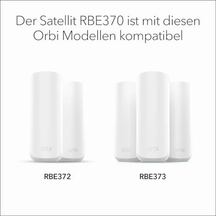 Netgear Orbi3 DB WiFi 7 Satellite, Router mit 3600 Mbit/s und 120 m² Abdeckung, Weiß – Bild 5