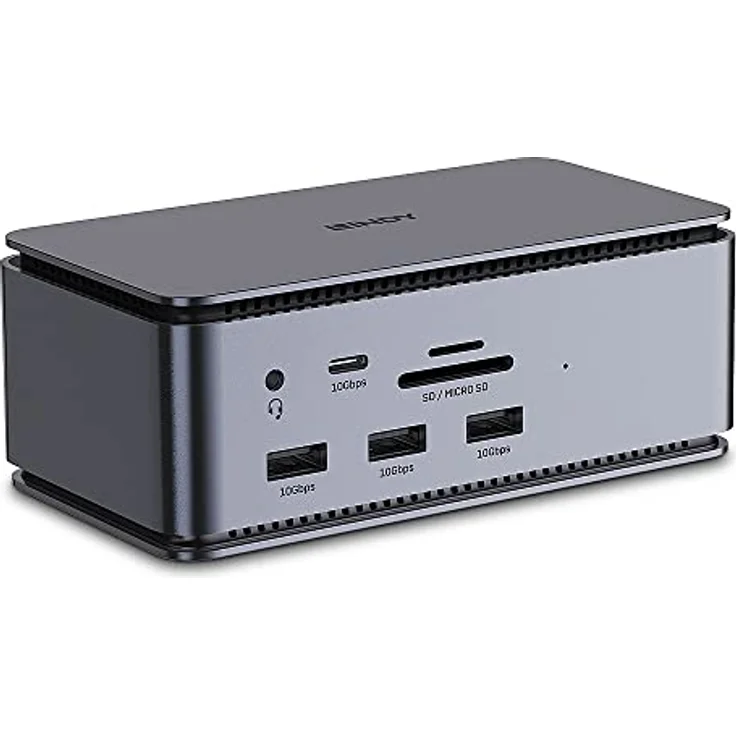LINDY 43372 DST-Pro USB4, USB C Laptop Docking Station, 15in1, Dual Display, 8k@30Hz oder 2X 4K@60Hz, 4K@120Hz, HDMI 2.1, DP 1.4, MST, 10Gbit/s, USB 3.2 Gen.2, Ethernet, Thunderbolt 3/4, PD 100 Watt – Bild 1