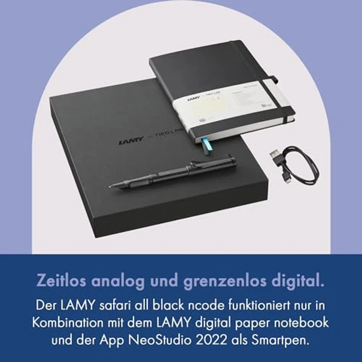 LAMY Eingabestift safari all black ncode, Smartpen mit ergonomischem Griffstück - Preisvergleich – Bild 5
