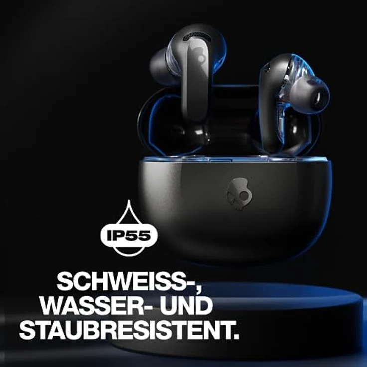 Skullcandy Rail ANC In-Ear Wireless-Kopfhörer mit Noise Cancelling, 27 Std. Akkulaufzeit, Mikro, kompatibel mit iPhone, Android und Bluetooth-Geräten - Schwarz – Bild 5
