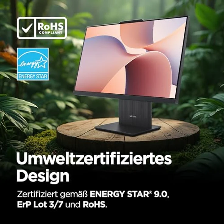Lenovo IdeaCentre AIO 24AKP10, 60,5 cm (23,8"), Full HD, AMD Ryzen 5, 16 GB RAM, 1 TB SSD, Windows 11 Home, Luna Gray – Bild 3