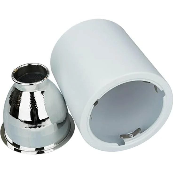 Licht-Erlebnisse Aufbaustrahler Metall Weiß Wohnzimmer Küche Flur H:15,5 cm E27 max. 60 Watt Zylinder rund Moderne Deckenleuchte DOWNLIGHT - Preisvergleich – Bild 5