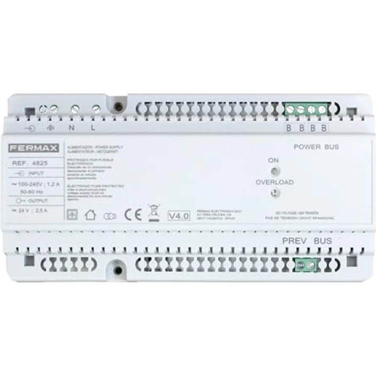 FERMAX FERMAX4825 DIN10 24VDC 2,5A Netzteil + Filter für DUOX PLUS Geräte - Luftgekühlt, kompakt, von Fermax hergestellt – Bild 2