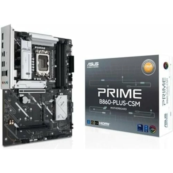 ASUS Prime B860-PLUS-CSM Mainboard Sockel Intel LGA 1851 (ATX, DDR5 Speicher, PCIe 5.0 x16 SafeSlot, 3X PCIe 4.0 M.2, HDMI, DisplayPort, USB 20Gbps, USB 5Gbps Typ-C) – Bild 1