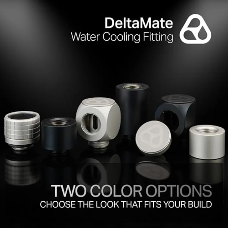 Thermal Grizzly DeltaMate Fitting HT16, Wasserkühlung mit Matt Nickel Finish, 6er Pack – Bild 5