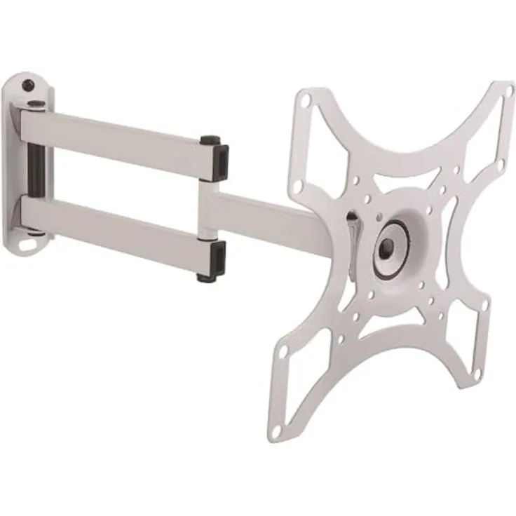 NEG Profi Universal TV-Wandhalterung Extender 2540 (weiß) Schwenk-, neig-, ausziehbar und drehbar (Pivot-Funktion), Full Motion (bis max. VESA 200x200 und 25kg)