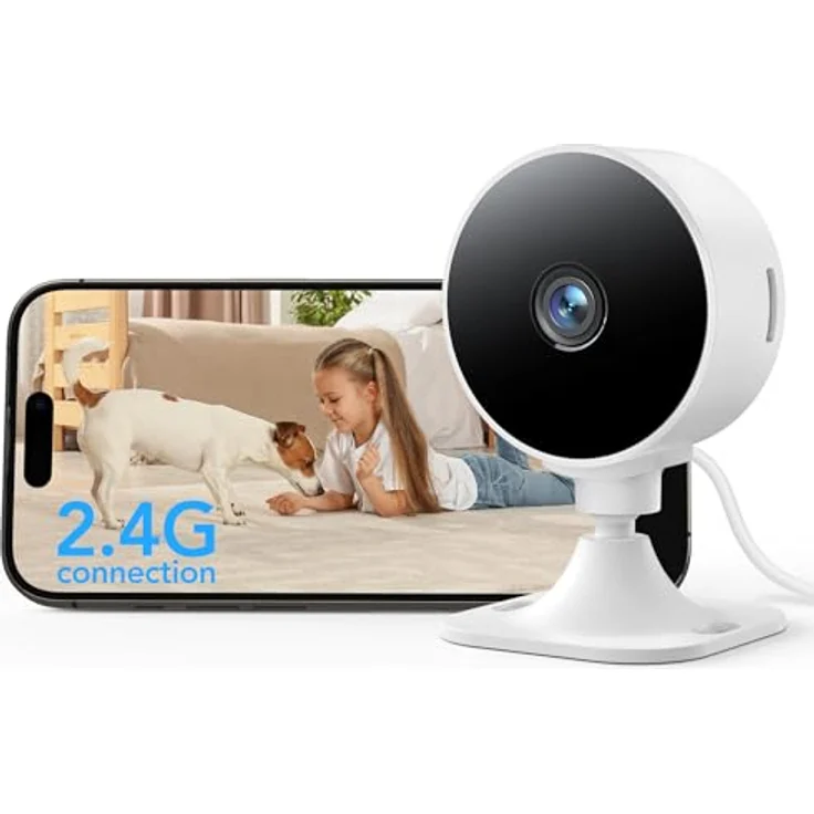 GNCC GC3 Innenüberwachungskamera, 1080P HD mit Nachtsicht und Zwei-Wege-Audio, 2.4GHz Wi-Fi, Cloud- und SD-Speicher bis 128GB – Bild 1