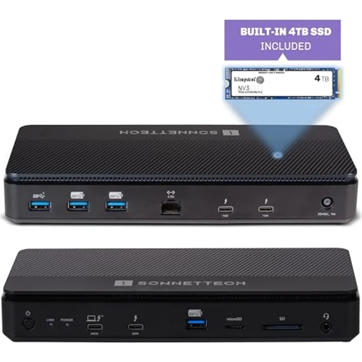 SoNNeT Echo 13 Thunderbolt 5 SSD Dock, 4TB, hochwertige Verarbeitung für maximale Datensicherheit – Bild 2