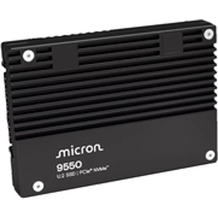 Micron 9550 PRO NVMe U.2 SSD, 30,72 TB, PCIe Gen5, für Rechenzentren und KI-Anwendungen – Bild 1