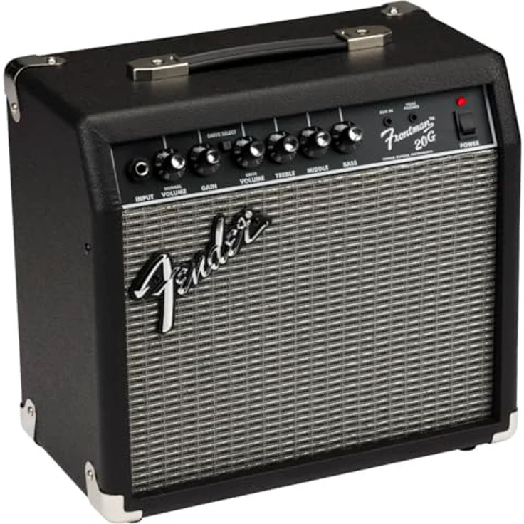 Fender Frontman 20G, Transistor Combo Verstärker für E-Gitarre mit 20 Watt Leistung und 8'' Special Design Lautsprecher, schwarz – Bild 1