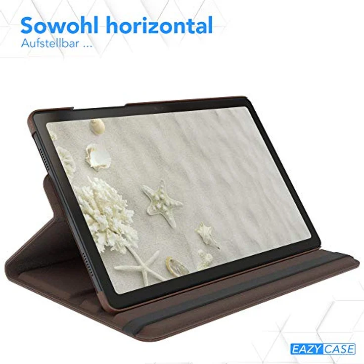 EAZY CASE - Tablet Hülle kompatibel mit Samsung Galaxy Tab A7 - Hülle rundumschutz, stoßfestes Smartcase, Gehäuse Schutzhülle, Tablet Tasche - Braun – Bild 4
