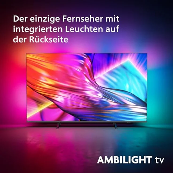 Philips Ambilight 75PUS8909 4K LED Smart TV - 75-Zoll Display mit Pixel-präziser Ultra HD Titan OS Plattform und Dolby Atmos-Klang. Funktioniert mit Alexa und Google Sprachassistent – Anthrazitgrau – Bild 2