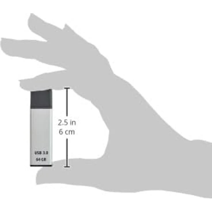 Hama 64GB USB-Stick USB 3.0 Datenstick (70 MB-s Datentransfer, USB-Stick mit Öse zur Befestigung am Schlüsselring, Speicherstick, Memory Stick mit Verschlusskappe, geeignet für Windows-MacBook) silber – Bild 4