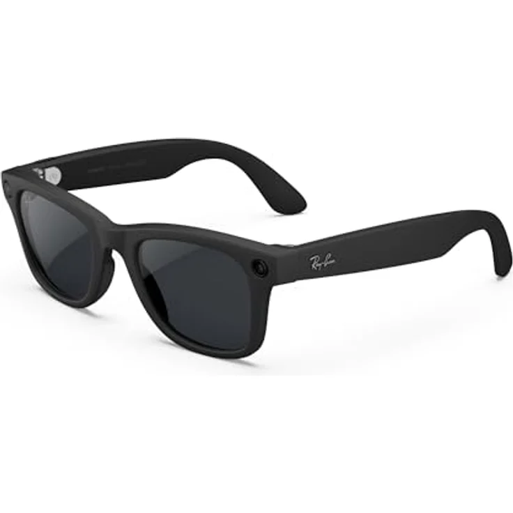 Ray-Ban Meta Wayfarer (Gen 2), AR-Brille in Mattschwarz mit grauen Gläsern, 12-MP-Kamera, bis zu 8 Stunden Akkulaufzeit – Bild 1