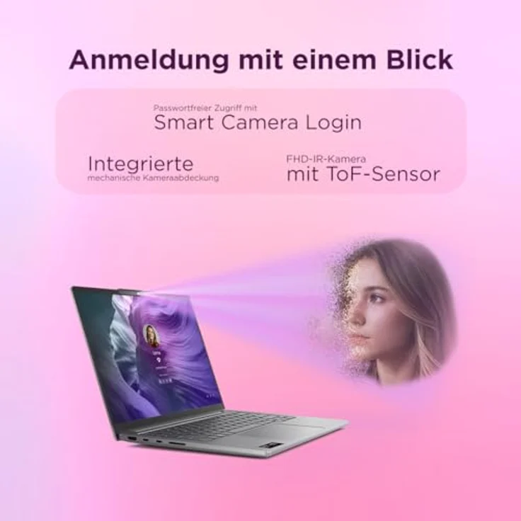 LENOVO IdeaPad Pro 5 16AGP11, 16 Zoll Laptop mit AMD Ryzen™ AI 9 465, 32 GB RAM, 1 TB SSD, Radeon™ 880M, Windows 11 Pro, grau – Bild 9