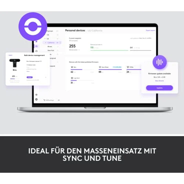 Logitech - Logi Dock, All-in-One USB C Laptop- Dockingstation, Lautsprecher, Noise Cancelling Mikrofone, Bluetooth, HDMI, für Windows/macOS, zertifiziert für Microsoft Teams - Graphit – Bild 3