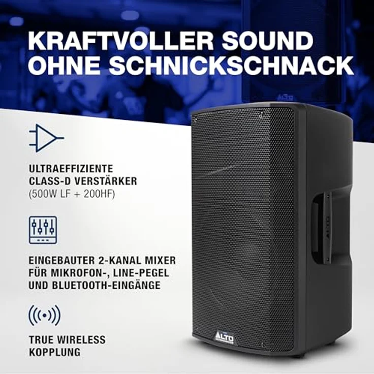 Alto Professional TX 412, Aktiver Standlautsprecher mit 700W, Bluetooth True Wireless Stereo, optimierter EQ-Steuerung – Bild 3