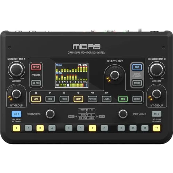 Midas DP48 Monitor-Mixer und Recorder, Mischpult mit vielseitigen Aufnahmefunktionen – Bild 3