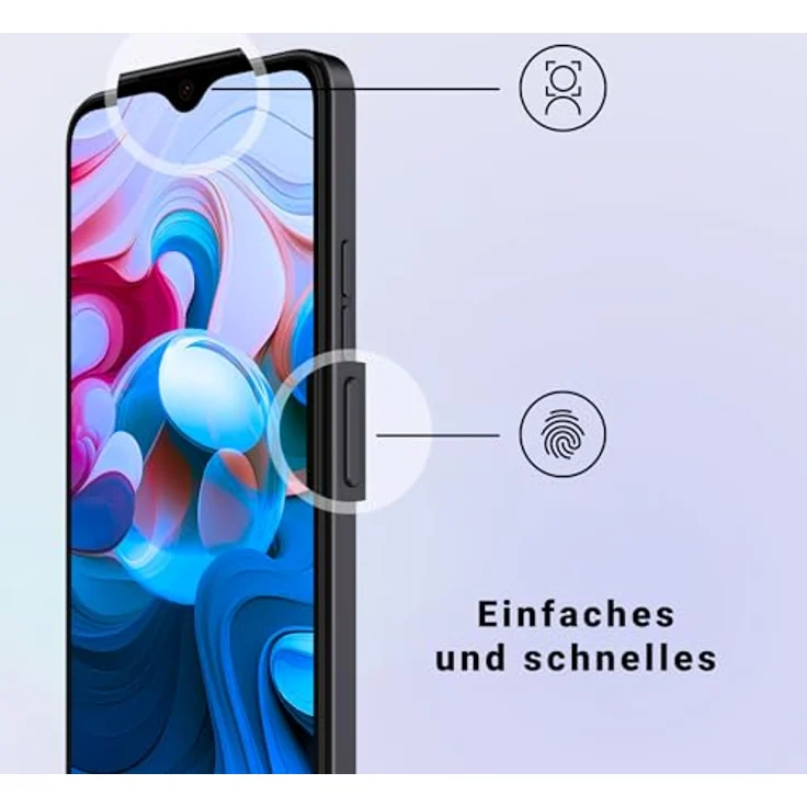 SPC Discovery 2 SE – 4+128GB Smartphone mit 6,5" HD+ Display, NFC, Fingerabdruck- und Gesichtsentsperrung, 4G, Dual 13+2MP Kamera, 4500 mAh Akku mit Umkehraufladung und Android 13 – Farbe Deep Sky – Bild 4