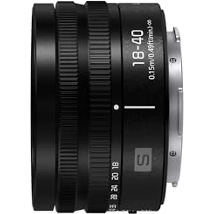 Panasonic Lumix S-R1840E 18-40 mm F4.5-6.3 L-Mount-Objektiv, Schwarz, Ultra-kompaktes Zoom-Objektiv für Vollformat-Kameras, vielseitige Brennweite, Staub- und spritzwassergeschützt – Bild 2