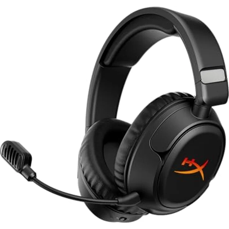 HyperX Flight 2 Wireless Gaming Headset, kabellos, Schwarz, überlegene Audioqualität und komfortable Passform – Bild 2