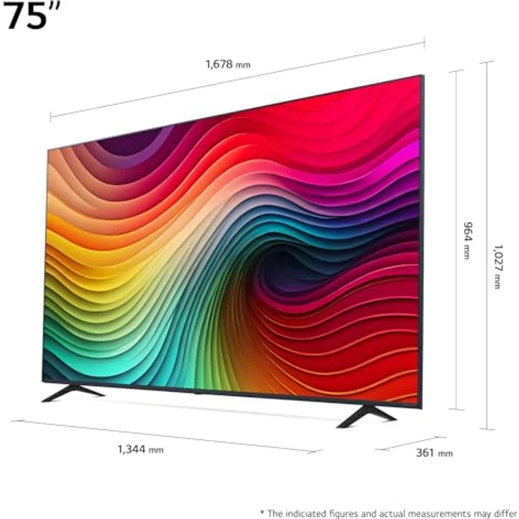 LG 75NANO81T6A TV 75" (190 cm) NanoCell Fernseher mit α5 Gen7 4K AI-Prozessor und HDR10 [Modelljahr 2024] – Bild 3