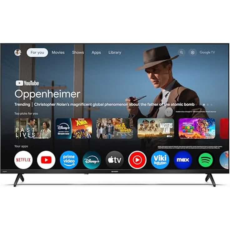 SHARP 40HF3265E, 40 Zoll QLED Fernseher Full HD mit Google TV, Smart TV, Sprachsteuerung, brillante Farben – Bild 9