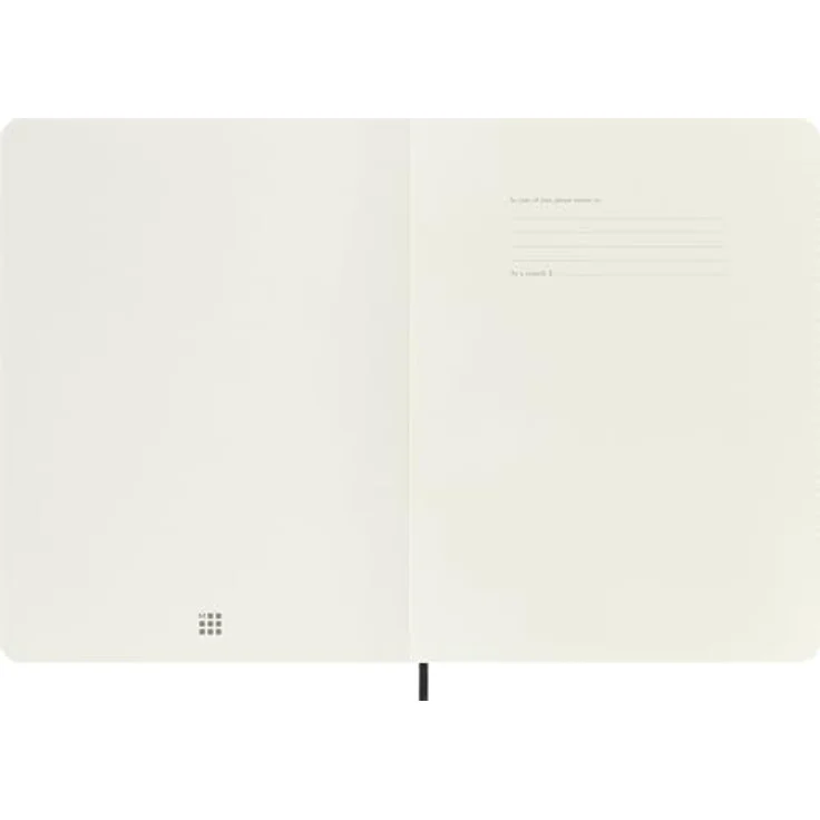 Moleskine Notizbuch Soft, Extra Large Größe, Linierte Seiten, fadengeheftet, säurefreies Papier, Gummibandverschluss, Innentasche, schwarz – Bild 4