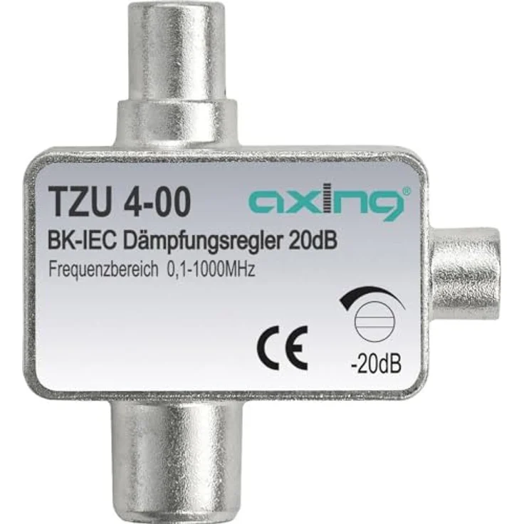 Axing TZU 4-00 BK-Dämpfungsregler mit IEC-Anschluss (0,5-20 dB) – Bild 2