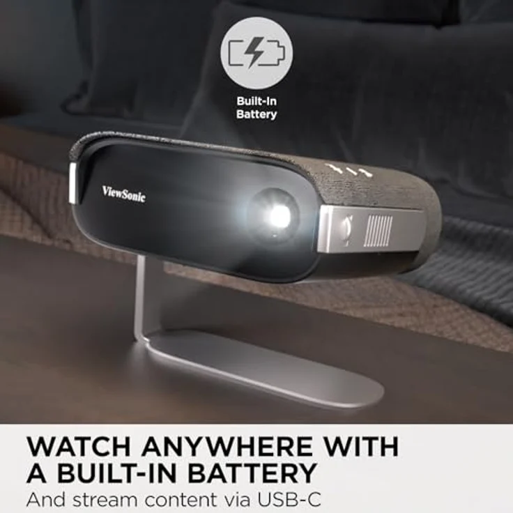 ViewSonic M1X Smart Beamer, 1080p Full HD Beamer, Portable Beamer for Outdoor/Home Cinema, Harman Kardon Speakers – Bild 5