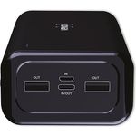 VERICO Power Bank Power Pro PD 30000 mAh Power Delivery, LiPo Lithium Polymer, externer Akku, externes Ladegerät, Output: 2 x USB-A und 1 x USB-C, Input: 1 x Micro-USB und 1 x USB-C, schwarz