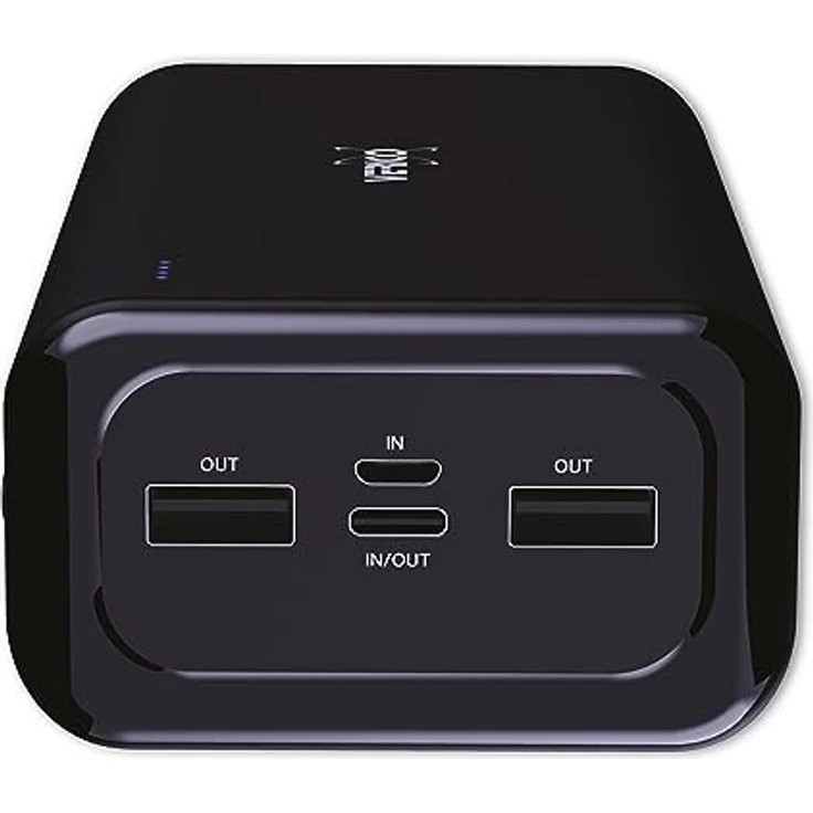 VERICO Power Bank Power Pro PD 30000 mAh Power Delivery, LiPo Lithium Polymer, externer Akku, externes Ladegerät, Output: 2 x USB-A und 1 x USB-C, Input: 1 x Micro-USB und 1 x USB-C, schwarz – Bild 1
