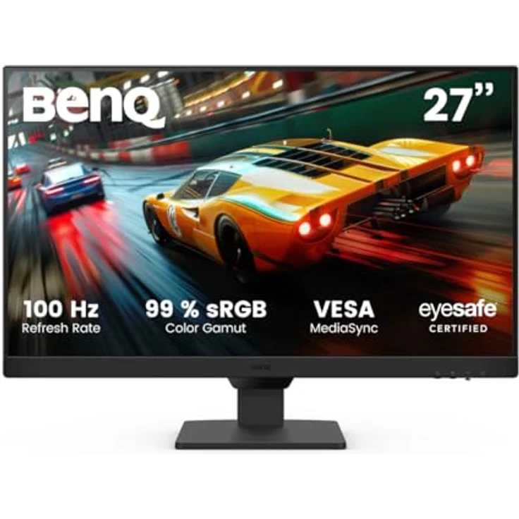 BenQ GW2790E, 27 Zoll Gaming Monitor, 100Hz, 1920x1080p, IPS, Eye-Care, integrierte Lautsprecher, smarte Helligkeitsanpassung, HDMI, DisplayPort – Bild 2