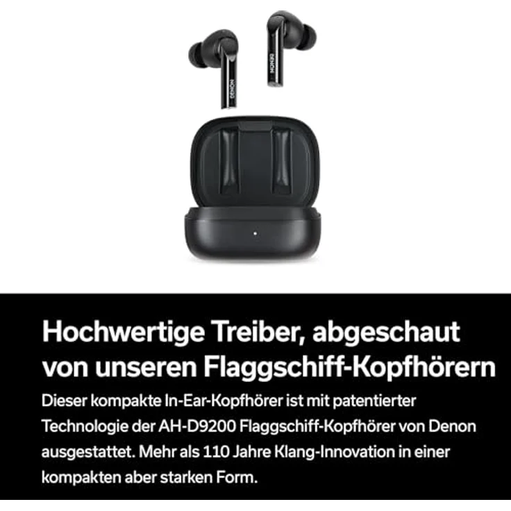 Denon AH-C840NCW, True Wireless Bluetooth In-Ear-Kopfhörer mit hybridem ANC, wasserresistent und kristallklarer Anrufqualität – Weiß – Bild 4