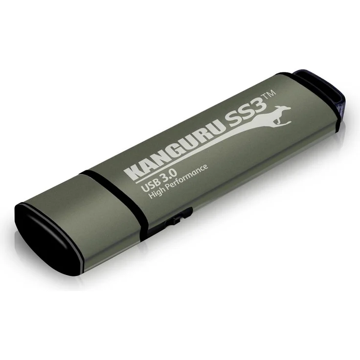 iStorage Kanguru SS3, 32GB USB 3.0 USB Stick mit 400 MB/s Leserate und physischem Schreibschutz