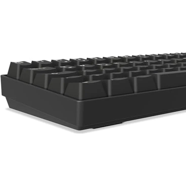 Sharkoon Skiller SGK50 S4 Gen2 PBT, Gaming-Tastatur mit Gateron G-Pro Yellow, 60% DE-Layout, schwarz, abnehmbares USB-C Spiralkabel, Open-Source-Anpassung – Bild 4