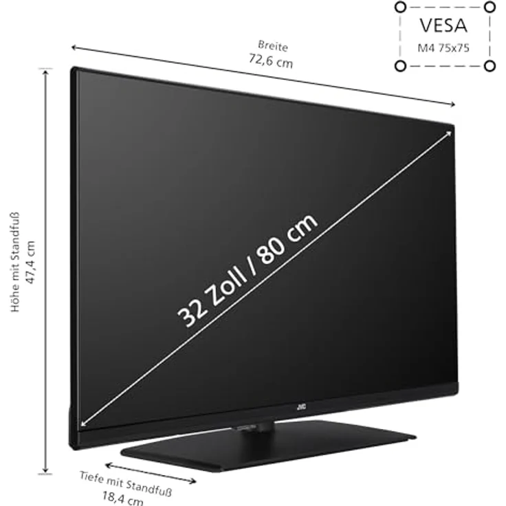 JVC 32 Zoll Fernseher/TiVo Smart TV (Full HD, HDR, Triple-Tuner) LT-32VF5355 [2024] – Bild 3