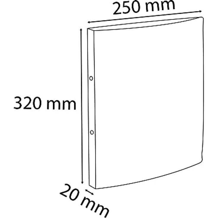 EXACOMPTA Präsentationsordner Ringbuch Manila-Karton Iderama, hohe Stabilität, gelb – Bild 4