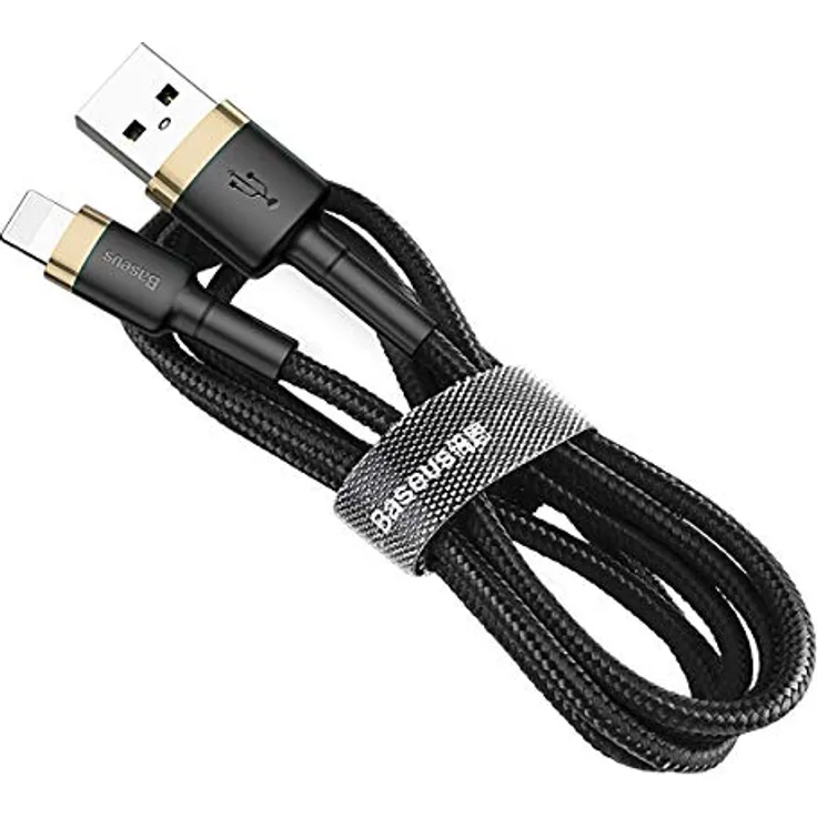 Baseus Cable Cafule - USB to Lightning - 2A 3 m (CALKLF-RV1) black and gold