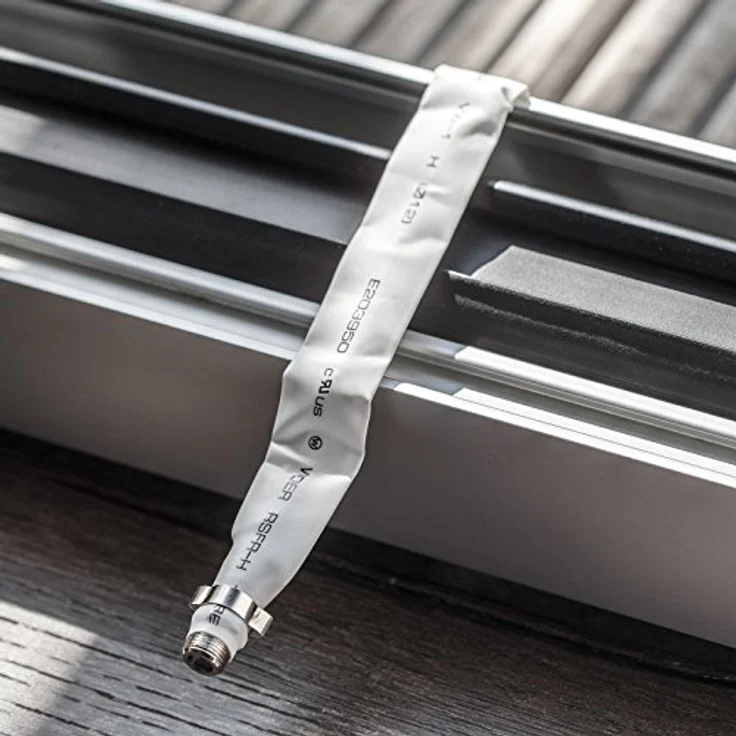 POPPSTAR 2x 31,5cm SAT Fensterdurchführung (2 mm Fensterdurchführung SAT Kabel flach), 4x F-Stecker (2x auf Antennenstecker, 2x auf Antennenbuchse), weiß – Bild 4